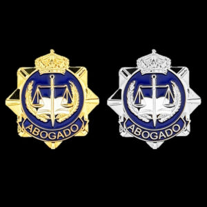 insignia solapa pin ABOGADO (dorado y plateado)