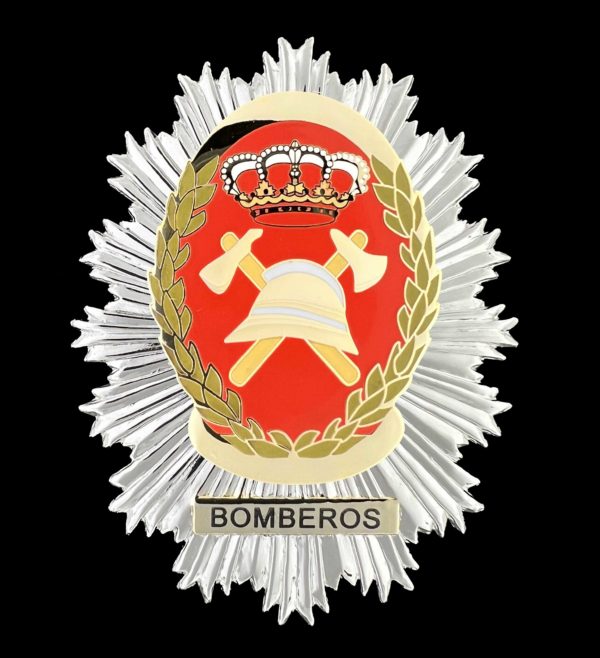 placa insignia emblema bombero bomberos españa