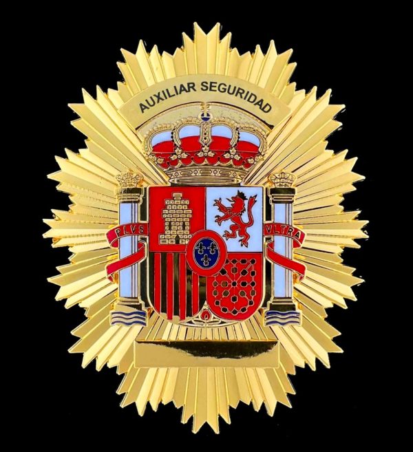 Placa Auxiliar Seguridad de Servicios ministerio del interior españa