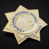 Placa Policía California Estados Unidos detalles
