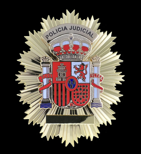 placa policia judicial españa ministerio interior
