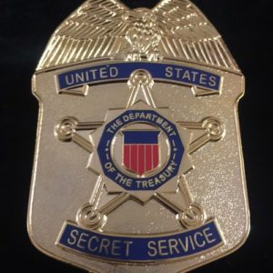 Placa Servicio Secreto Estados Unidos