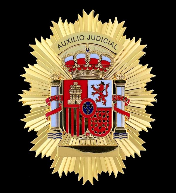 Placa Auxilio Judicial Ministerio Justicia interior españa