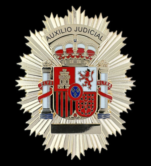 Placa Auxilio Judicial Ministerio Justicia interior españa
