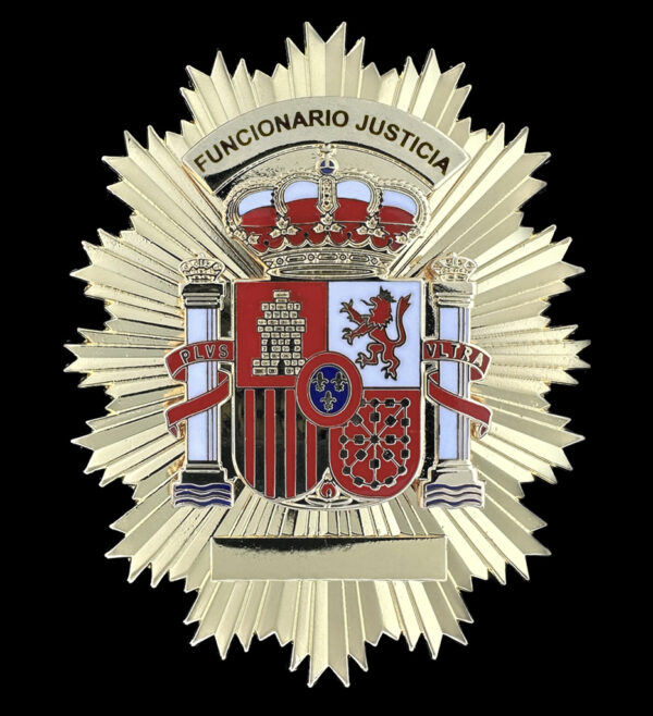 placa funcionario justicia judicial ministerio interior españa