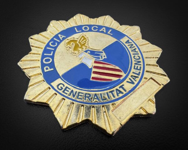 placa Policia local GENERALITAT VALENCIANA detalles (calidad normal)