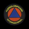 Escudo bordado de la Fuerza Internacional Unificada de Protección Civil
