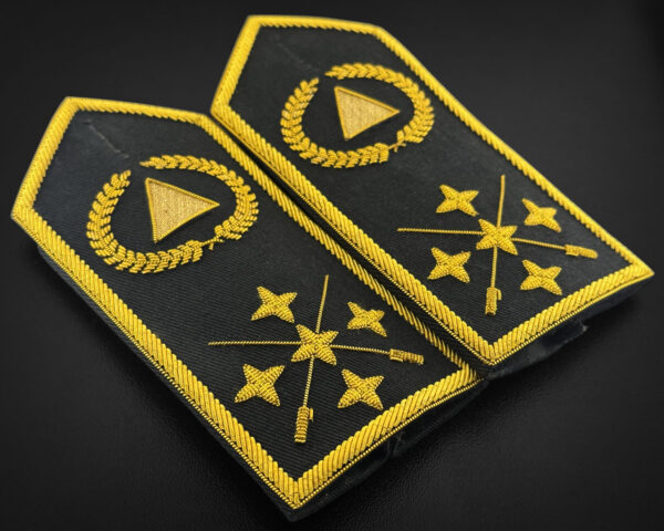 hombreras uniforme de gala hilo metálico protección civil 1