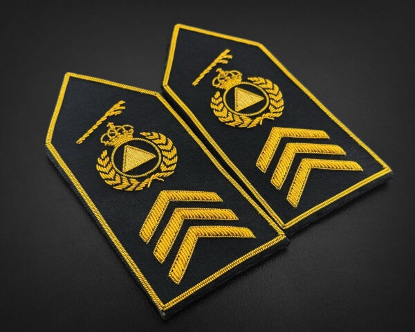 hombreras uniforme de gala hilo metálico protección civil 2