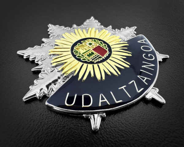Placa Udaltzaingoa eguzkilore policia país vasco polizia detalles