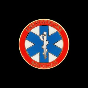 Insignia de Técnico en Emergencias Médicas o Técnico en Emergencias Sanitarias pin solapa