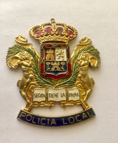 Placa antigua policía local Las palmas
