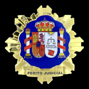 Placa Perito Judicial (Justicia) España Ministerio del interior