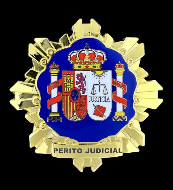 Placa Perito Judicial (Justicia) España Ministerio del interior