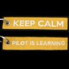 keep calm pilot is learning remove before flight llavero
