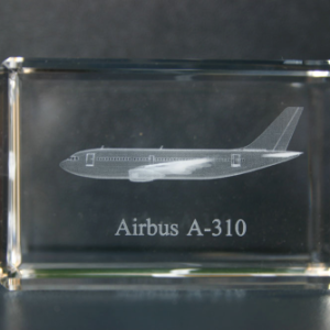 airbus a310 a-310 cristal grabado 3D