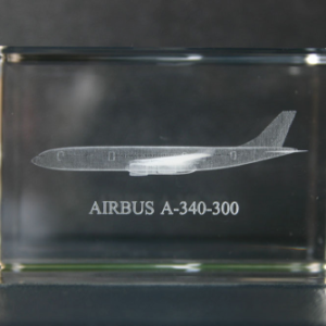 Airbus A-340-300 cristal grabado laser