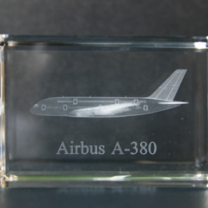 airbus a380 a-380 cristal grabado 3D