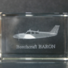 Beechcraft BARON avion cristal laser 3d