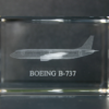 Boeing B-737 cristal grabado 3D