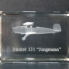 Bücker 131 "Jungmann" cristal grabado 3D