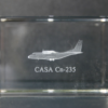 CASA Cn235 cristal grabado 3d avión