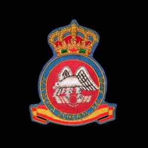 Emblema Academia General del Aire hilo metálico bordado
