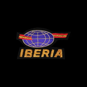 Emblema Iberia 1963 bordado hilo metálico españa