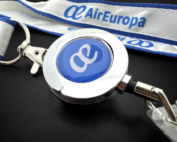 Air Europa colgante cinta lanyard porta tarjetas detalle