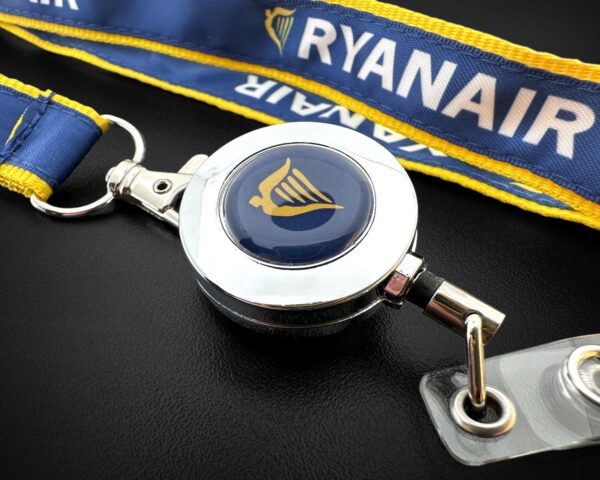 Ryanair colgante cinta lanyard porta tarjetas detalle