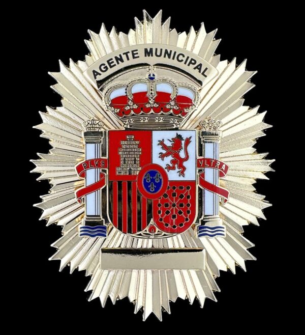 agente municipal placa cartera identificación España policía local