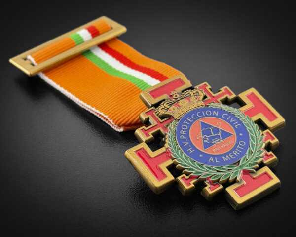 HVPC (CRUZ JERUSALÉN) - Asociación Hermandad De Veteranos De Protección Civil HVPC de Bilbao (Vizcaya) medalla detalles
