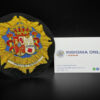 bordado toga 100 mm magistrado tarjeta de visita insignia online by docalair