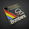 Andorra INSIGNIA BOMBEROS EUROPA detalles