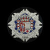 FISCAL v2 Emblema bordado justicia 85 mm