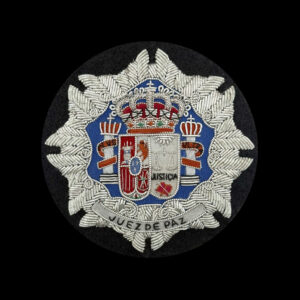 JUEZ DE PAZ Emblema bordado justicia 85 mm