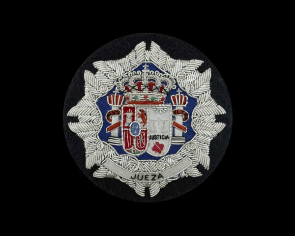 JUEZA v2 Emblema bordado justicia 85 mm