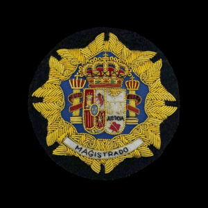 MAGISTRADO Emblema bordado justicia 85 mm