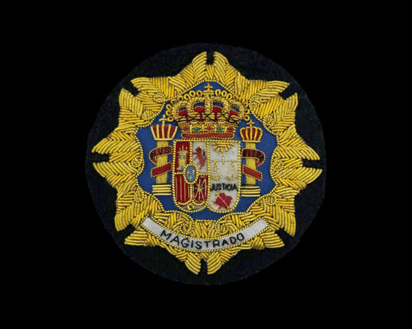 MAGISTRADO Emblema bordado justicia 85 mm