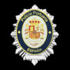 v2 Placa policía portuaria puertos del estado España DORADO Y PLATEADO