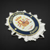 v2 Placa policía portuaria puertos del estado España DORADO Y PLATEADO detalles