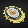 v2 Placa policía portuaria puertos del estado España DORADO detalles