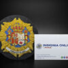 bordado toga 100 mm MAXISTRADO tarjeta de visita insignia online by docalair