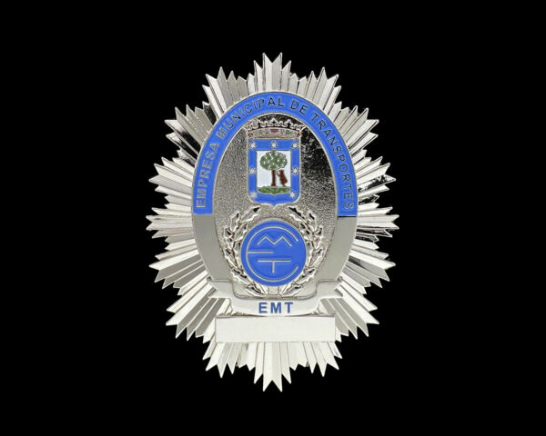 Placa Empresa municipal de transportes Madrid (EMT)