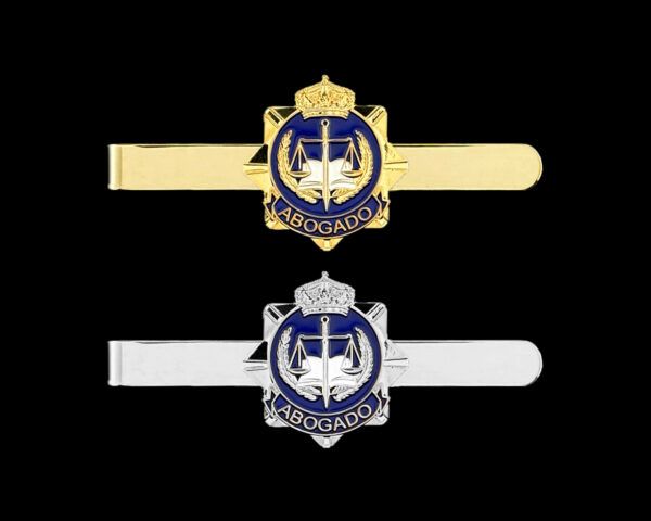 pisa corbatas abogado (dorado y plateado)